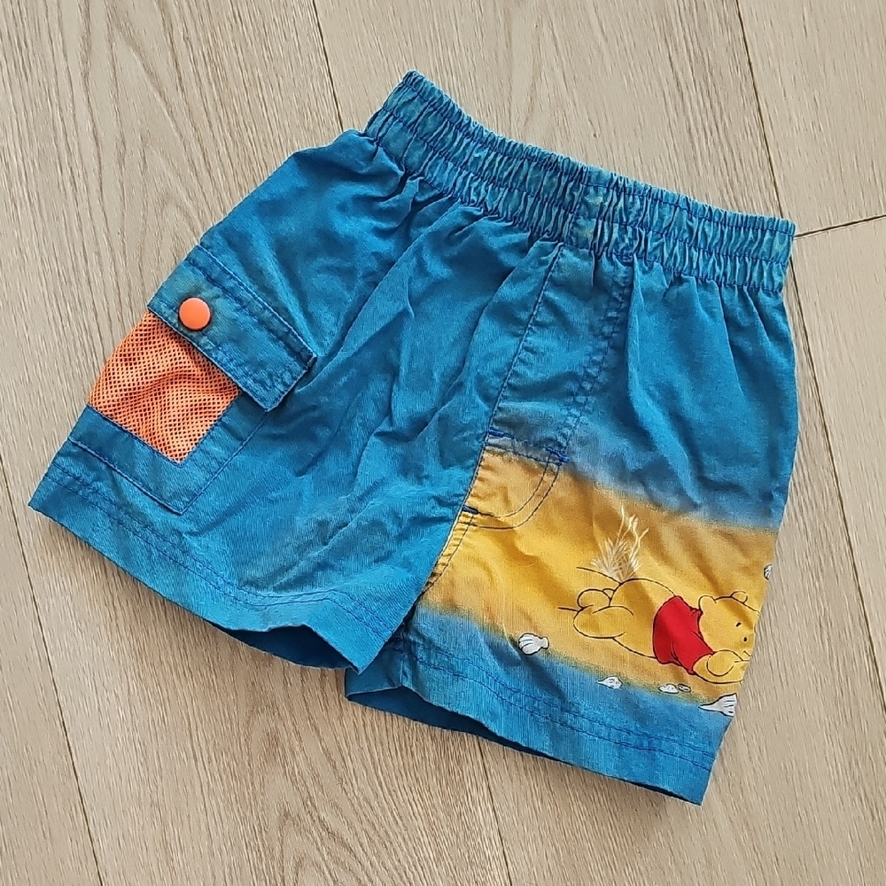 Vintage Disney Pooh Swim Trunks / Shorts 12 Months‎